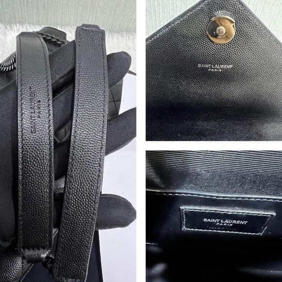 A107- ๐ฏ % authentic YLS Envelope Medium chain shoulder bag - Picture 16 of 17